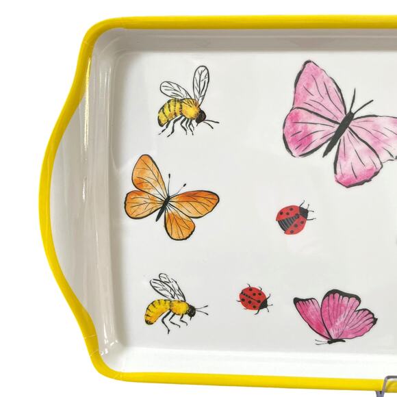 SPRING GATHERINGS Spring Butterflies Melamine Serving Tray NEW WITH TAGS - Picture 2 of 5